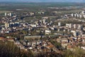 Panoramic view of city of Shumen, Bulgaria Royalty Free Stock Photo