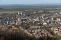 Panoramic view of city of Shumen, Bulgaria Royalty Free Stock Photo