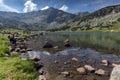 Amazing Panoramic view of Musalenski lakes and Musala peak, Rila mountain