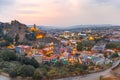 Narikala and Old town at sunset, Tbilisi, Georgia Royalty Free Stock Photo