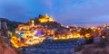 Narikala and Abanotubani at night, Tbilisi, Georgia