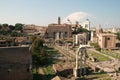 Amazing panoramic view on Roman Forum in Rome, Italy