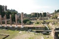 Amazing panoramic view on Roman Forum in Rome, Italy