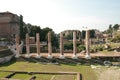 Amazing panoramic view on Roman Forum in Rome, Italy