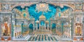 Amazing perspective mosaic in the Church of the Immaculate Conception Chiesa dell`Immacolata Concezione al Capo in Palermo.