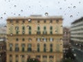 An amazing photography of some waterdrops over the window Royalty Free Stock Photo