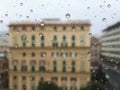 An amazing photography of some waterdrops over the window Royalty Free Stock Photo