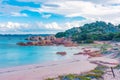 Amazing pink sand beach in Budelli Island, Maddalena Archipelago, Sardinia Royalty Free Stock Photo