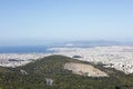 Amazing Piraeus and Athens view from Hymmitos mountain Kalopoula background wallpapers high quality prints