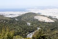 Amazing Piraeus and Athens view from Hymmitos mountain Kalopoula background wallpapers high quality prints