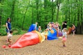 An amazing playground for kid in the Parc Merveilleux, Bettembourg