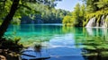 Amazing Plitvice Lake with waterfalls Royalty Free Stock Photo