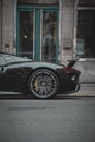 Amazing Porsche 918 spyder spotted in London Royalty Free Stock Photo