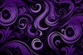 Amazing purple and black maori pattern