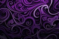 Amazing purple and black maori pattern