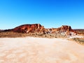 Amazing Rainbow Valley in Northern Territory Royalty Free Stock Photo