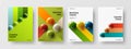 Amazing realistic balls postcard layout collection