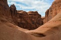 Amazing red rocks view in Arches National Park - Moab, Utah, USA Royalty Free Stock Photo