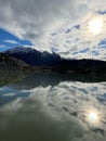 Amazing Reflection over Patagonia lake