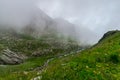 Transfagarasan road in Fagaras Mountains, Romania Royalty Free Stock Photo