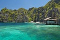 Beautiful lagoon on Coron Island in Philippines, Asia Royalty Free Stock Photo