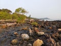 Amazing rock formation from Triassic age in Kuala Sedili, Johor, Malaysia.