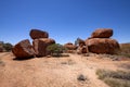 Amazing rock formations, Devils Marbles, Red Center, Australia Royalty Free Stock Photo