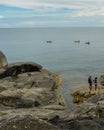 Amazing rock formations at Kande Beach, Lake Malawi, Malawi