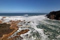 Rocky coastline near the Knysna Heads, South Africa Royalty Free Stock Photo