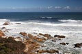 Rocky coastline near the Knysna Heads, South Africa Royalty Free Stock Photo