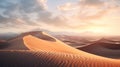 amazing rolling sand dunes, desert, ai generated Royalty Free Stock Photo