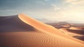 amazing rolling sand dunes, desert, ai generated Royalty Free Stock Photo