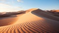 amazing rolling sand dunes, desert, ai generated Royalty Free Stock Photo