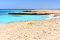 Amazing sand beach .Giftun island,Egypt . Red sea