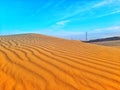 Amazing sand dunes in the world in Algeria