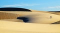 Amazing sand hill to adventure travel for summer trip Royalty Free Stock Photo