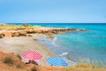 Amazing sandy beach of Xerokampos, Sitia with turquoise waters at the East part of Crete island, Greece