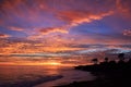 Amazing Santa Cruz Sunset Royalty Free Stock Photo