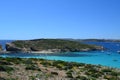 Amazing scene of the Blue Lagoon in Comino Malta Royalty Free Stock Photo