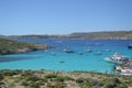 Amazing scene of the Blue Lagoon in Malta Royalty Free Stock Photo