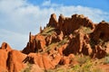 Beautiful mountain landscape in the canyon Fairy Tale, Kyrgyzstan