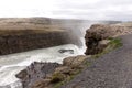 Amazing scenery of the Gullfoss waterfall in Iceland