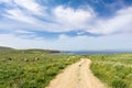 Amazing scenery by the sea close to Hephaestia, Lemnos island, Greece Royalty Free Stock Photo