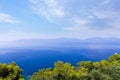 Amazing scenery by the sea in Theologos, Greece Royalty Free Stock Photo