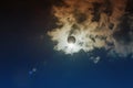 Amazing scientific background - total solar eclipse Royalty Free Stock Photo