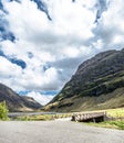 Amazing scottish landscape at Achnambeithach in Glencoe, Scottish Highlands