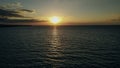 Amazing sea sunset, Nature landscape background in hawaii Royalty Free Stock Photo