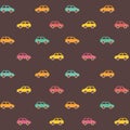 Amazing seamless vintage car pattern Royalty Free Stock Photo