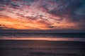 Amazing seascape with clouds over the sea with dramatic sky Royalty Free Stock Photo