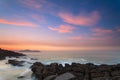 Amazing seascape sunset Royalty Free Stock Photo